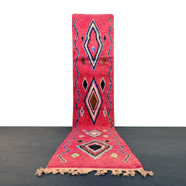 Vintage Runner Moroccan Rug 2.3 x 13.4 feet / 71 x 409 cm - Ettilux Home